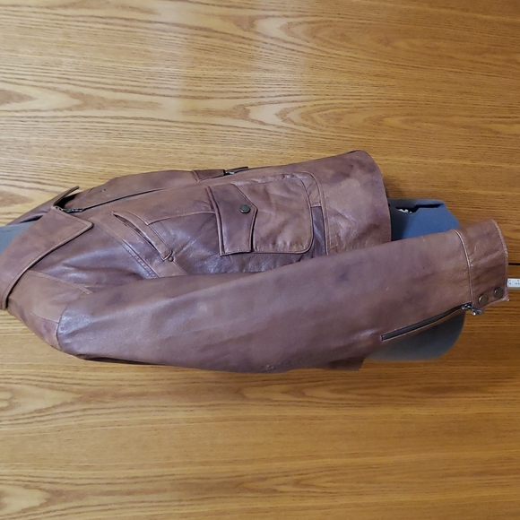 a.n.a Genuine Leather Jacket, Ladies Large - Picture 12 of 16